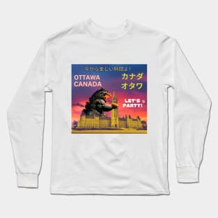 OTTAWA T-Shirt CANADA MONSTER JAPANESE Hoodie Long Sleeve T-Shirt